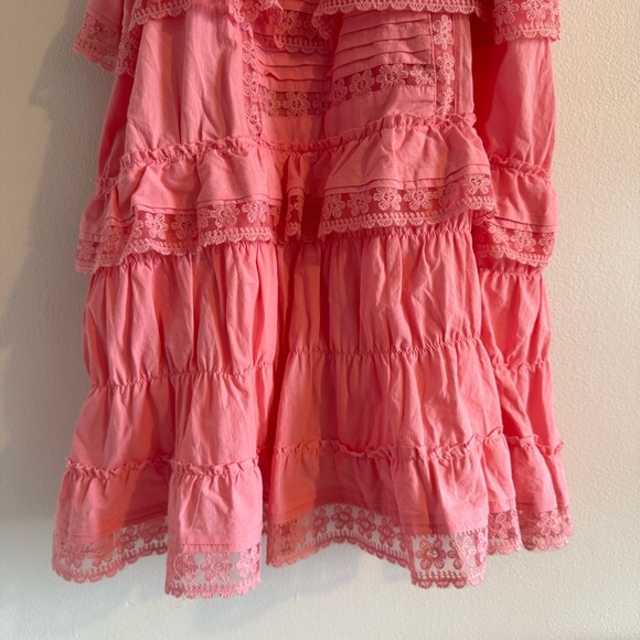Pink Ruffled Dress Romper - Picture 3 of 9